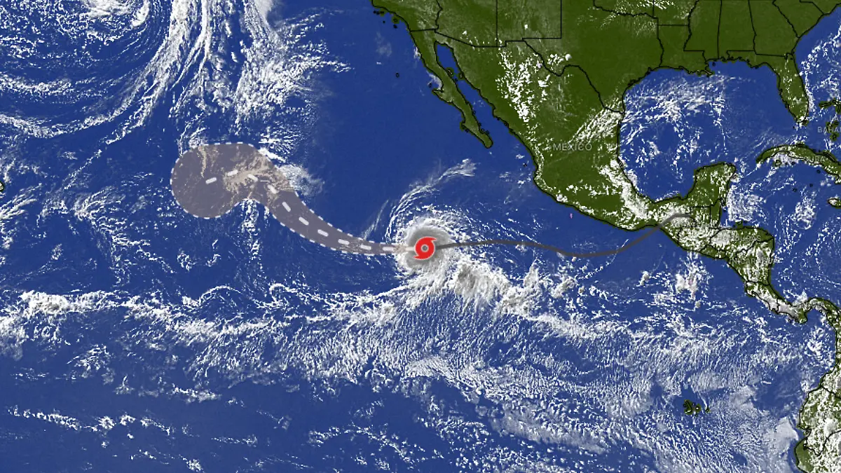 Huracán Kristy se intensifica a categoría 4 mientras se aleja de México